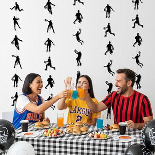 Basketball Player Silhouette Garland (4pcs)