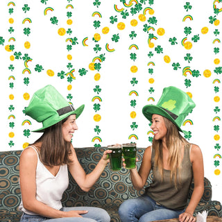 St Patrick’s Day Decorations Shamrock Garland Green Clover (4 Pcs)