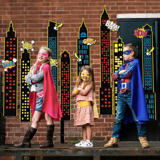 Superhero Party Decorations Photo Booth Backdrop
