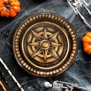 Halloween Pirate Gold Coins Paper Plate (24 Pcs)