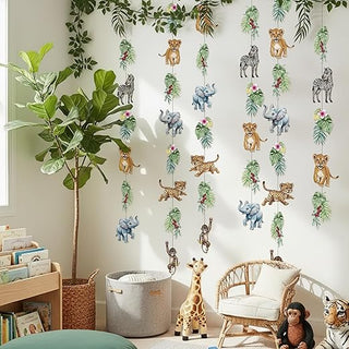 Jungle Theme Safari Animal Garland (6 Pcs)