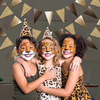 Leopard Bunting Flag Banners Set (4pcs)