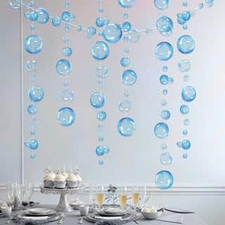 Under the Sea Theme Transparent Blue Bubble Garlands (10pcs)