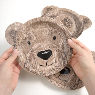 Brown Bear Plates (Pack of 48)