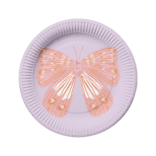 Woodland Fairy Theme Party Butterfly Paper Plates (24Pcs) 1