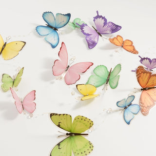 Butterfly Garlands Hanging Decoration Pastel Garden Theme Banner (4pcs)