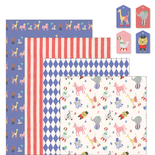 Carnival Circus Gift Wrapping Paper (12pcs) 1