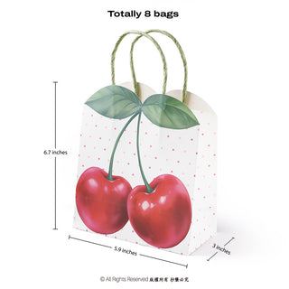 Cherry Party Bags 8pcs
