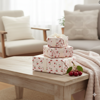 Cherry Wrapping Paper 12 pcs