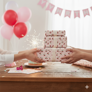 Cherry Wrapping Paper 12 pcs