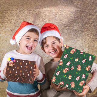 Winter Wrapping Paper Christmas Party Supplies (12 Sheets)