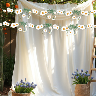 Daisy Flower Banner Groovy Party Decorations (3pcs)