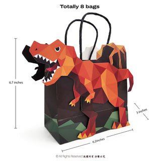 Dinosaur Party Favor Bags, Dino Goodie Bags, Dinosaur Party Decorations, Jurassic Gift Bag Candy Treat Bags