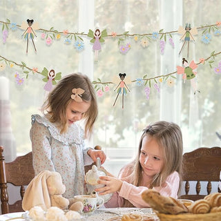 Fairy Banner Garden Flower Party Decorations (2Pcs)