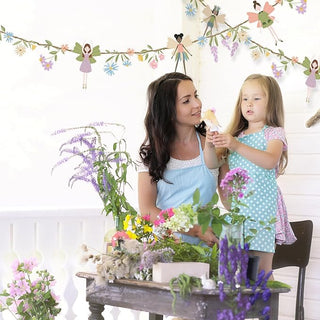 Fairy Banner Garden Flower Party Decorations (2Pcs)