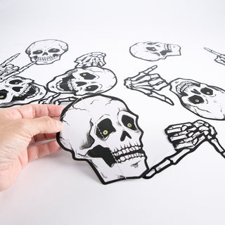 Halloween Garland Skull Party Decorations Skeleton Streamers (6 Pcs)