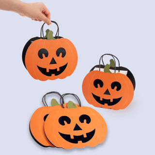 Halloween Pumpkin Shaped Bags (8pcs)