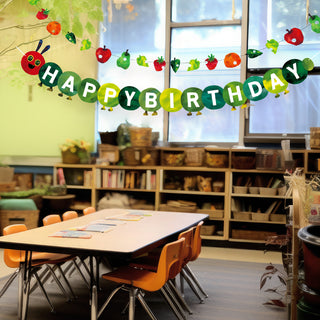 Hungry Caterpillar Happy Birthday Banner 2pcs