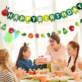 Hungry Caterpillar Happy Birthday Banner 2pcs