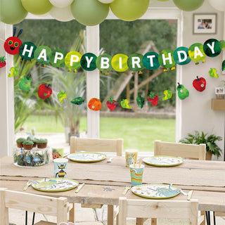 Hungry Caterpillar Happy Birthday Banner 2pcs