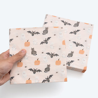 Pastel Halloween Napkin with Pumkin Bat Cat and Ghost (50pcs)