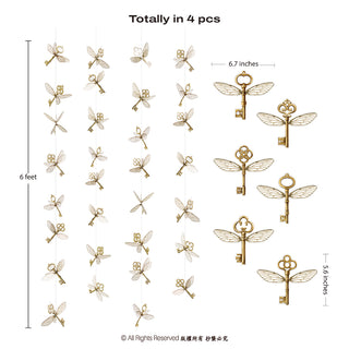 Magic Flying Key Garland (4pcs)