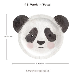 Panda Paper Plates (48pcs)
