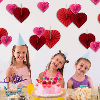 Paper Fan Heart Garland (12pcs)