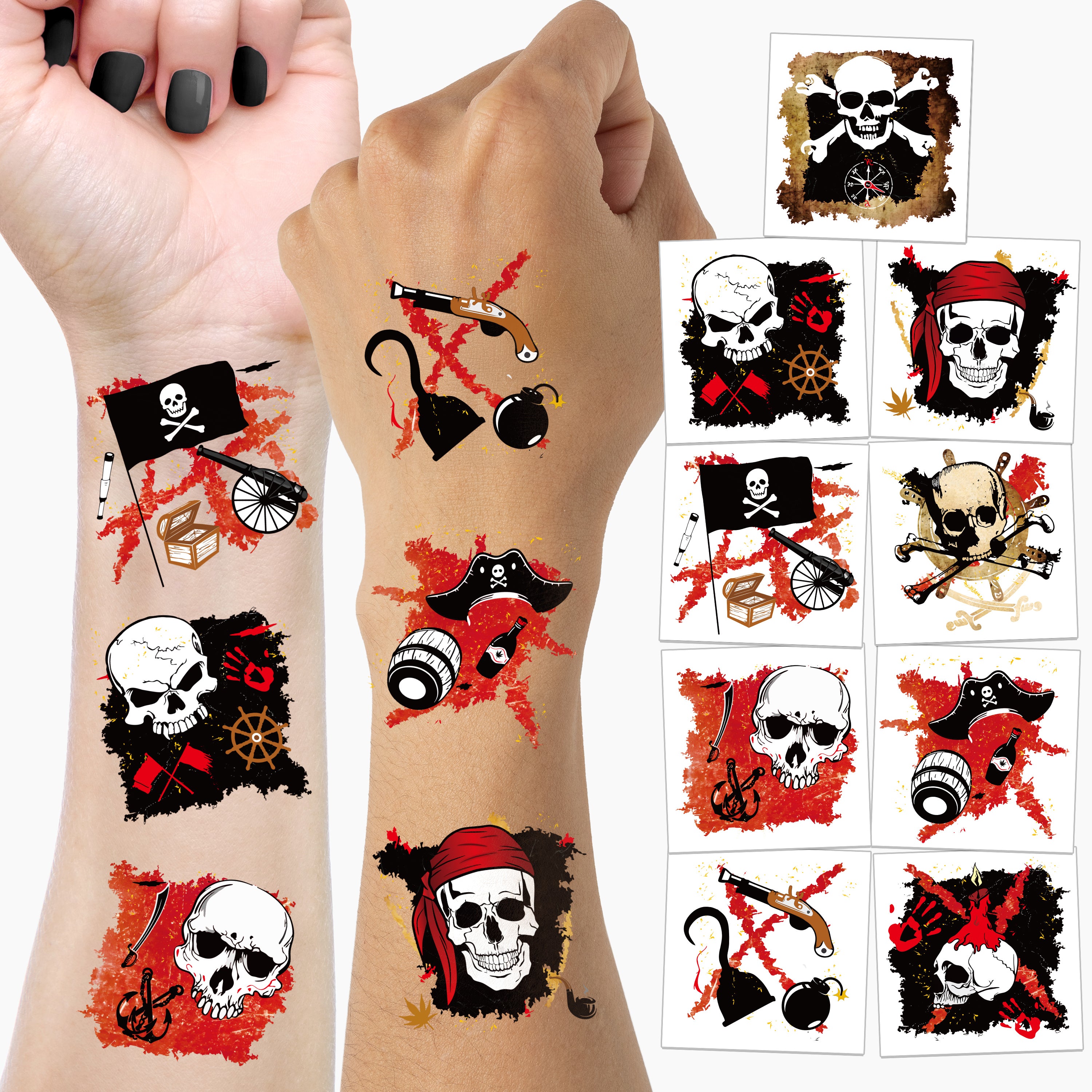 Pirate Tattoos for Adults - Fun & Bold