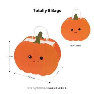 Pumpkin Party Bags (8pcs)