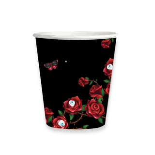 Halloween Cups with Red Rose Eyeballs And Butterfly (50pcs) 1