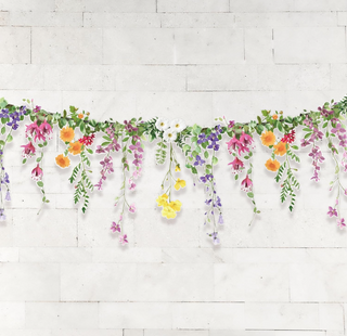 Wild Flower Garland Floral Woodland Party Banner (1 PC)