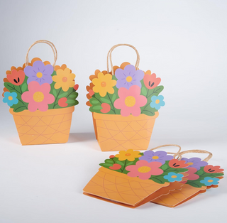 Flower Tea Party Gift Bags (4Pcs)