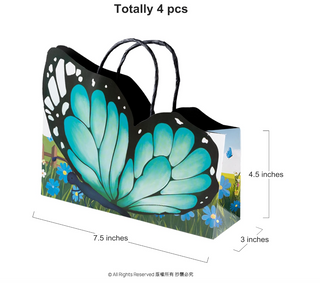 Blue Butterfly Fairy Bags (4 Pcs)