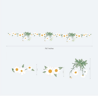 White Floral Daisy Garland