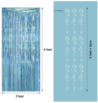 Under the Sea Bubble Foil Fringe Garland