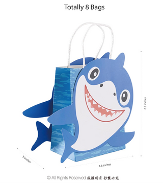 Shark Gift Bags (8 Pcs)