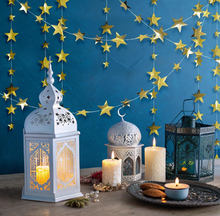 Gold Star Garlands (12 Pcs)