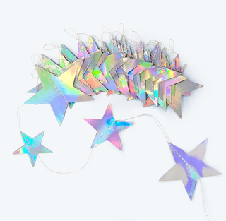 Iridescent Star Garlands Kit (12 Pcs)
