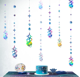 Aurora Borealis Celestial Star Garlands (6 Strings)