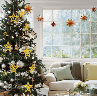 Twinkle Little Gold Star Garland Hanging (2 Packs)