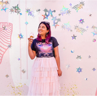 Iridescent Moon Stars Galaxy Garlands (2 Pcs)