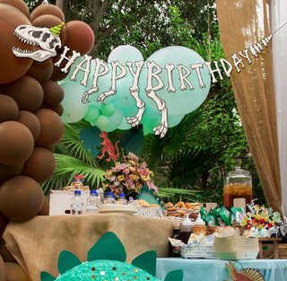 Fossil DInosaur Happy Birthday Banner