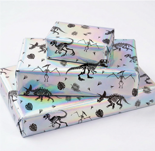 Iridescent Dinosaur Wrapping Paper (32ft)