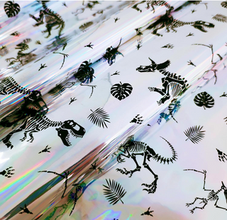 Iridescent Dinosaur Wrapping Paper (32ft)