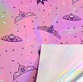 Prinicess Foil Holographic Wrapping Roll (1 Pc)