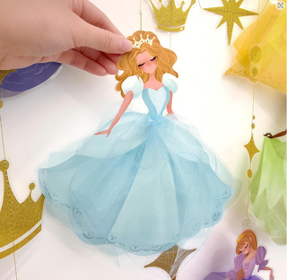 Princess Ball Gown Party Garlands Royal Theme (8 Pcs)