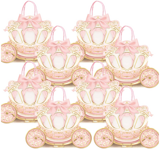 Princess Pink Carriage Gift Bags (8 Pcs)