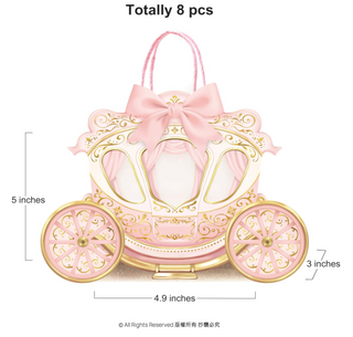 Princess Pink Carriage Gift Bags (8 Pcs)