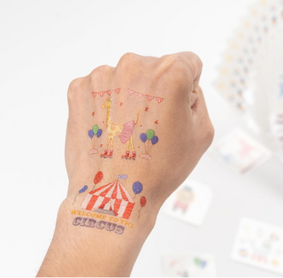Circus Carnival Animal Tattoos (Pack of 108 Pcs)